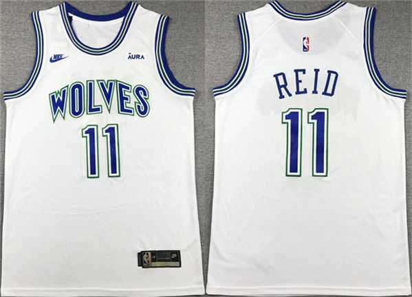 Men%27s Minnesota Timberwolves #11 Naz Reid White City Edition Stitched Jersey->minnesota timberwolves->NBA Jersey